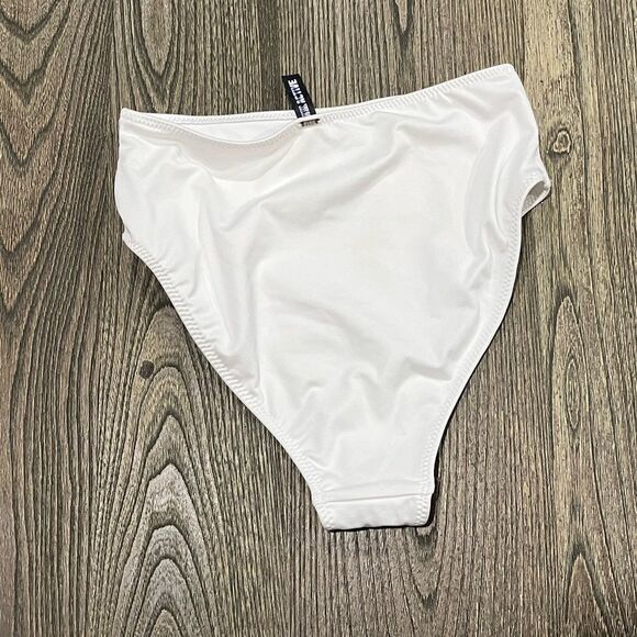NWT Victoria’s Secret PINK Active High Waist Mini Bikini Bottom High-Cut White M - Picture 4 of 4